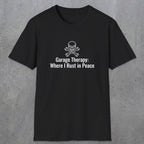 080 Garage thereapy where i rust in peace | Funny Dad T-Shirt | RustyDad
