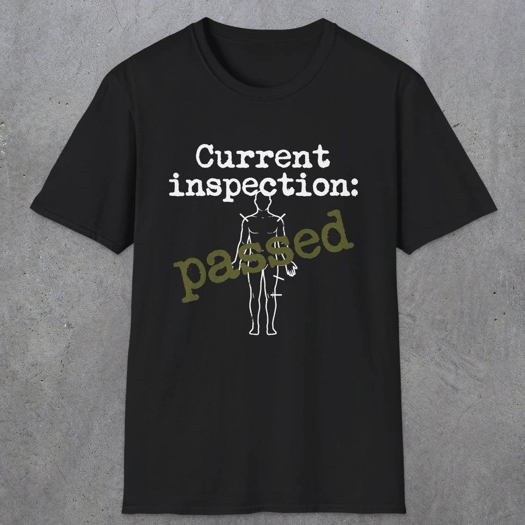0499 Passed Inspection | Funny Dad T-Shirt | RustyDad