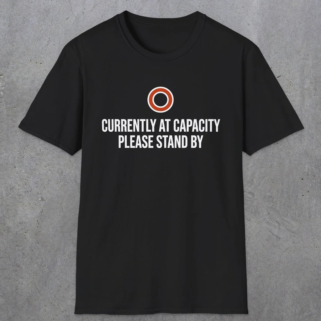 0331 Currently At Capacity, Please Stand By | Funny Dad T-Shirt | RustyDad