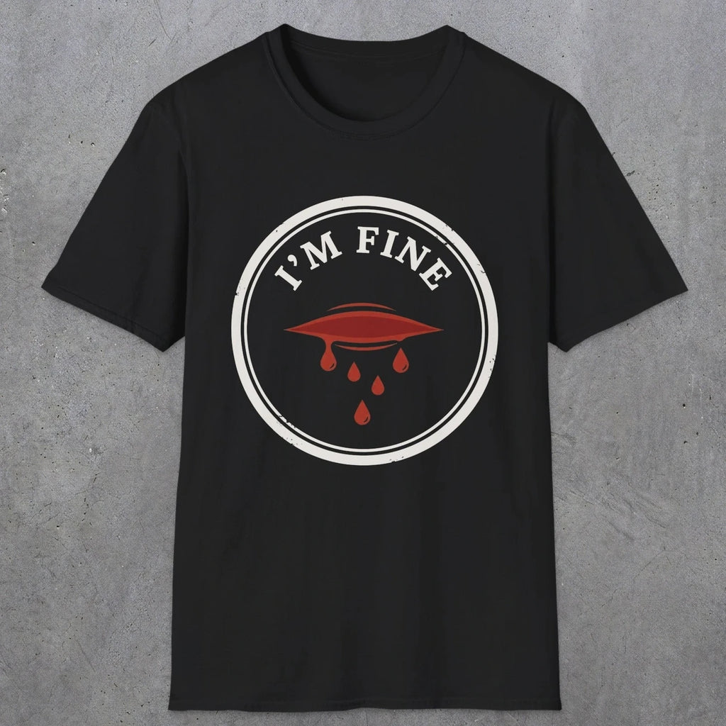 0484 I'M Fine | Funny Dad T-Shirt | RustyDad