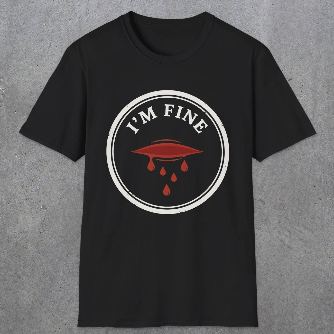0484 I'M Fine | Funny Dad T-Shirt | RustyDad