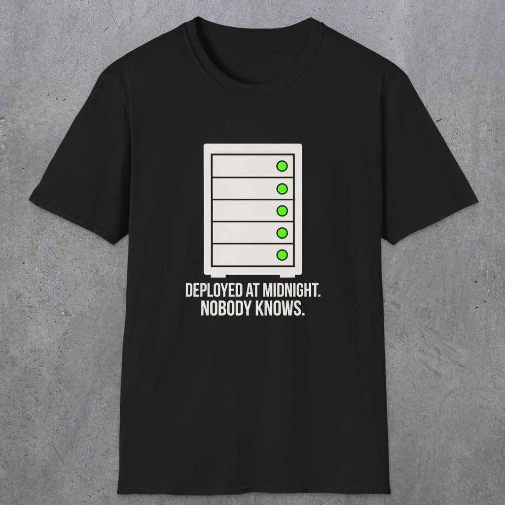 0111 Deployed At Midnight Nobody Knows | Funny Dad T-Shirt | RustyDad