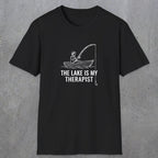 053 The lake is my therapist | Funny Dad T-Shirt | RustyDad