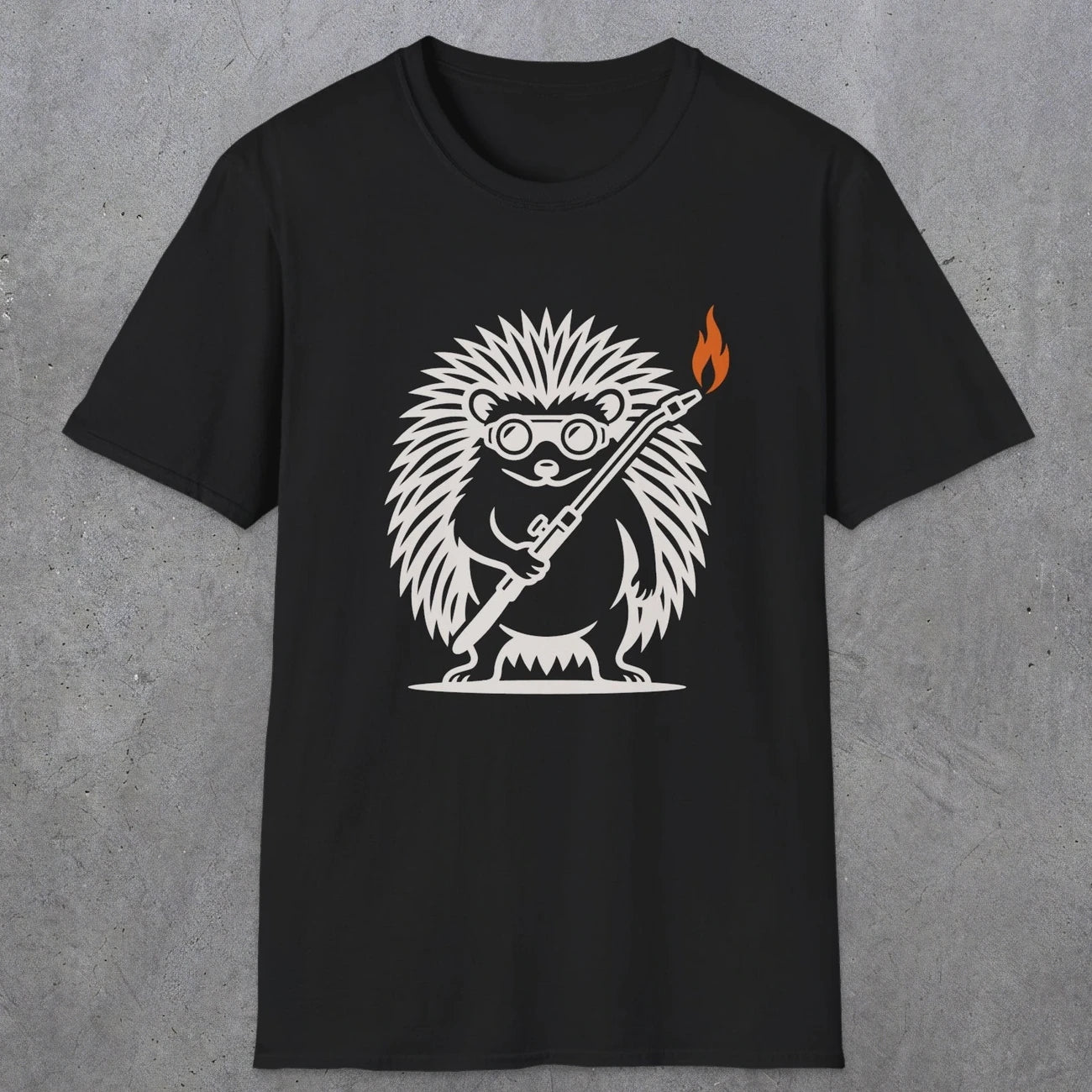 0629 Hedgehog Welder | Funny Dad T-Shirt | RustyDad