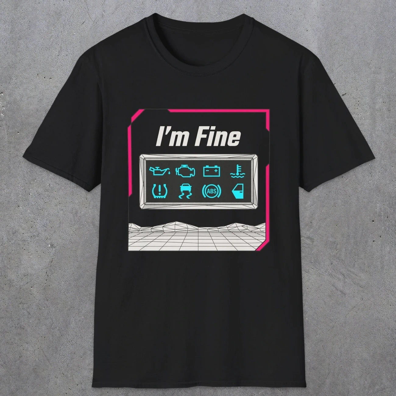 0494 I'M Fine | Funny Dad T-Shirt | RustyDad