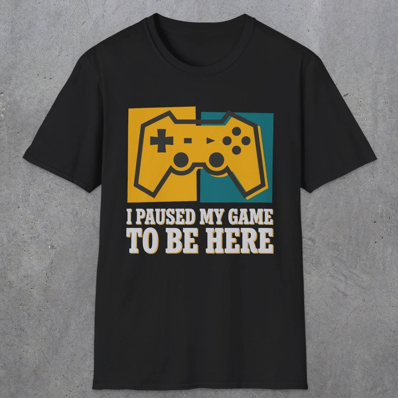 0375 I Paused My Game To Be Here | Funny Dad T-Shirt | RustyDad