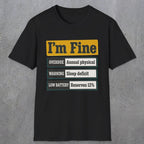 0500 I'M Fine | Funny Dad T-Shirt | RustyDad