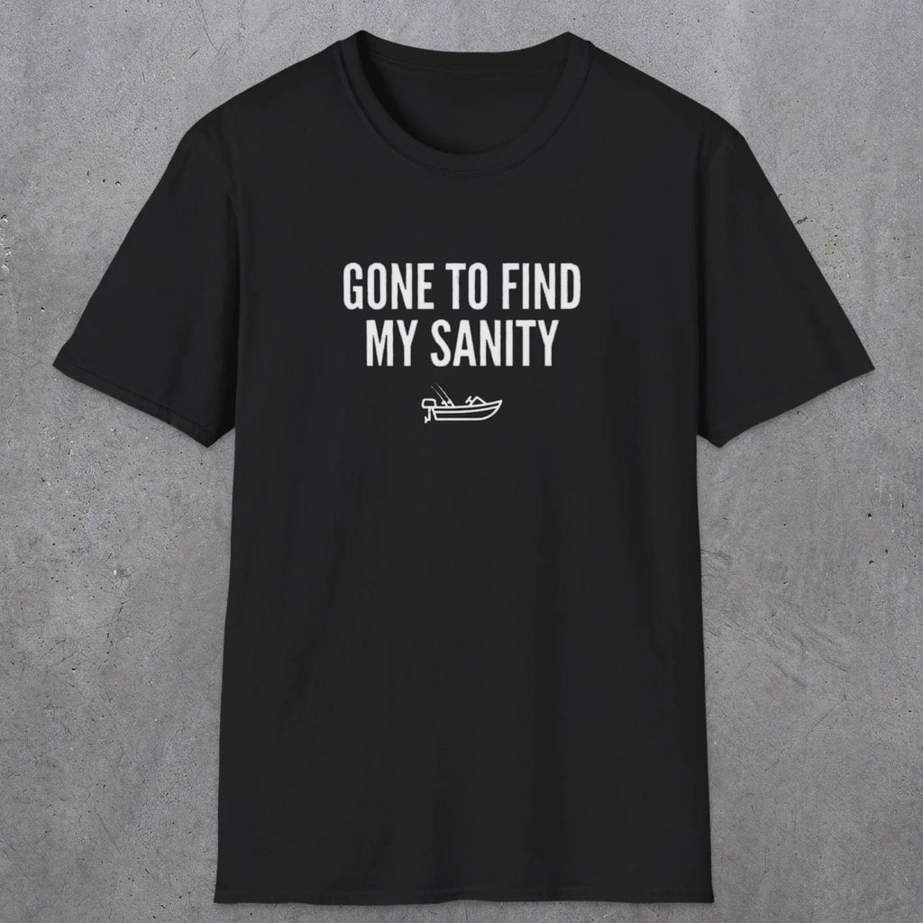 0055 Gone to find my sanity | Funny Dad T-Shirt | RustyDad
