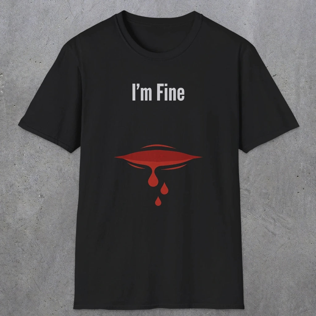 0485 I'M Fine | Funny Dad T-Shirt | RustyDad