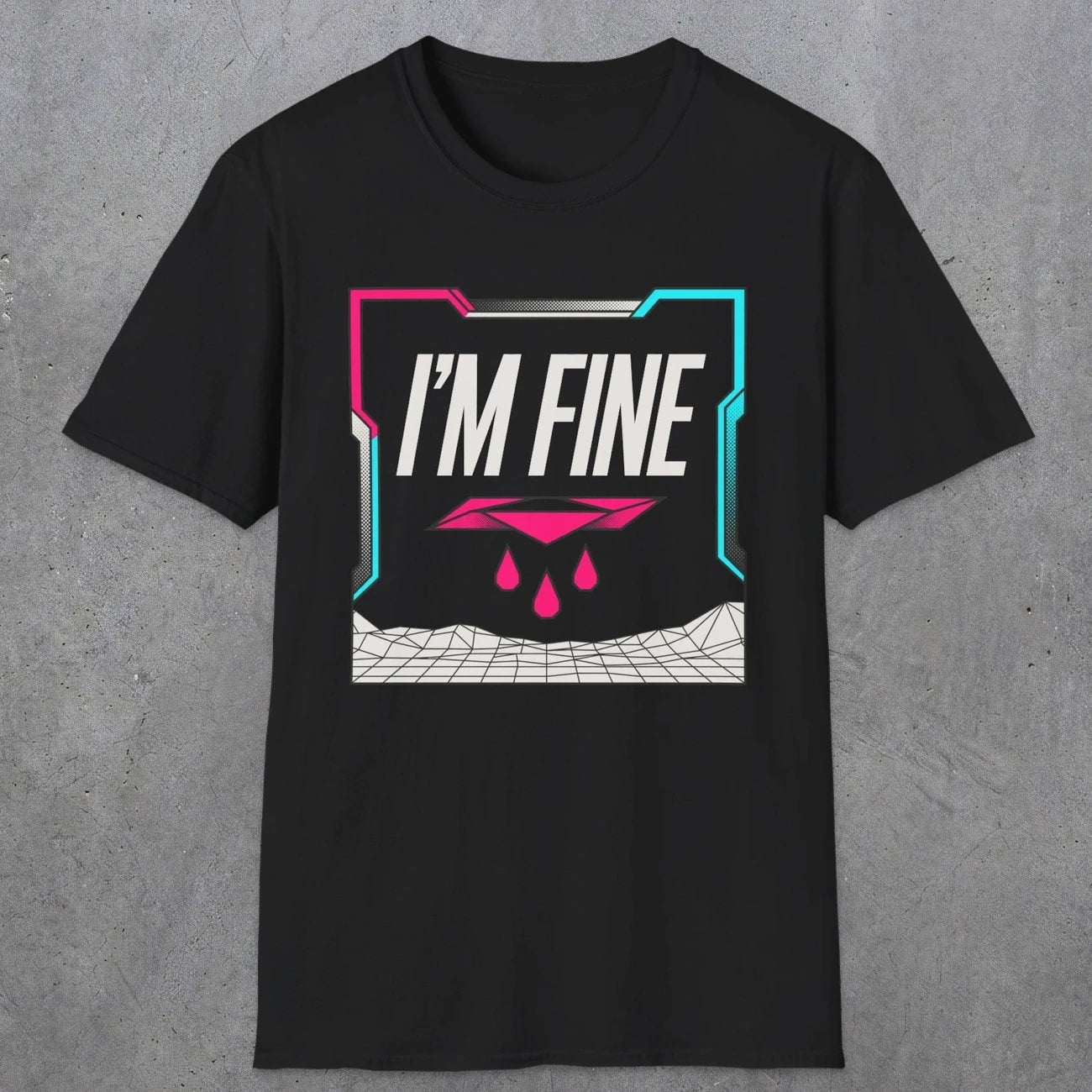 0488 I'M Fine | Funny Dad T-Shirt | RustyDad