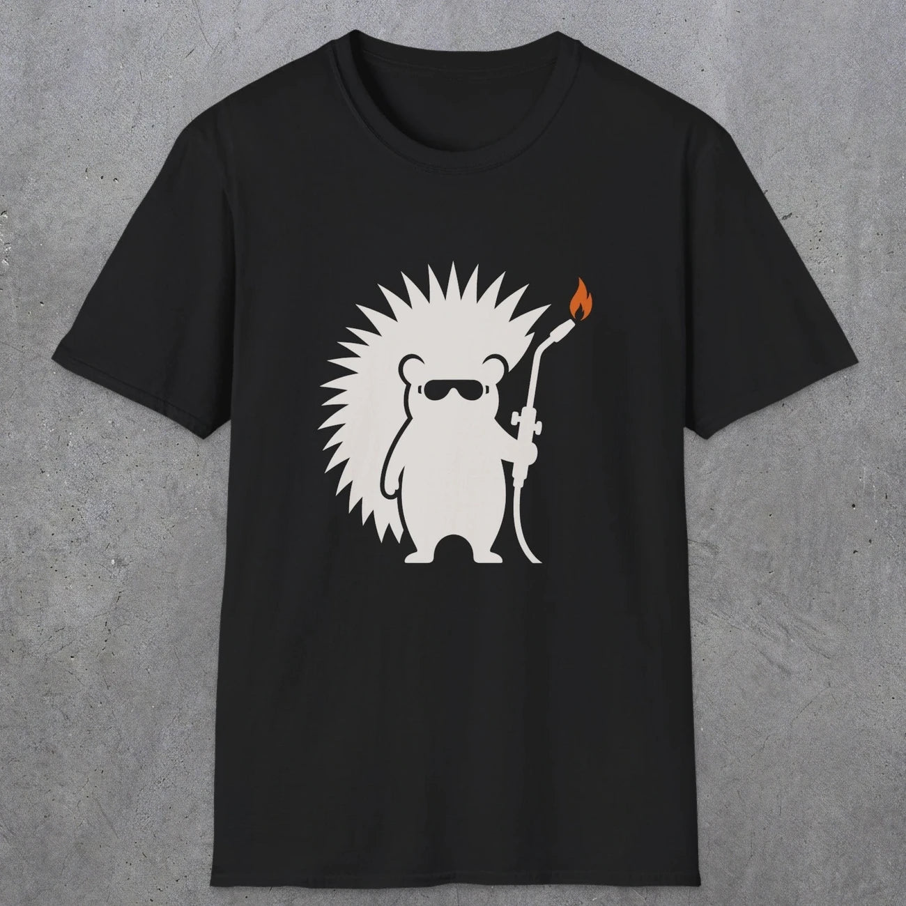0631 Hedgehog Welder | Funny Dad T-Shirt | RustyDad