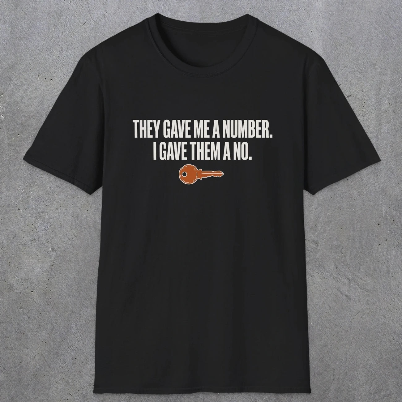 0179 They Gave Me A Number I Gave Them A No | Funny Dad T-Shirt | RustyDad