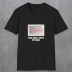 0126 Stack Trace Coffee Try Again | Funny Dad T-Shirt | RustyDad