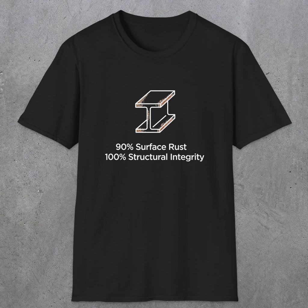 048 90% Surface Rust 100% Structural Integrity | Funny Dad T-Shirt | RustyDad