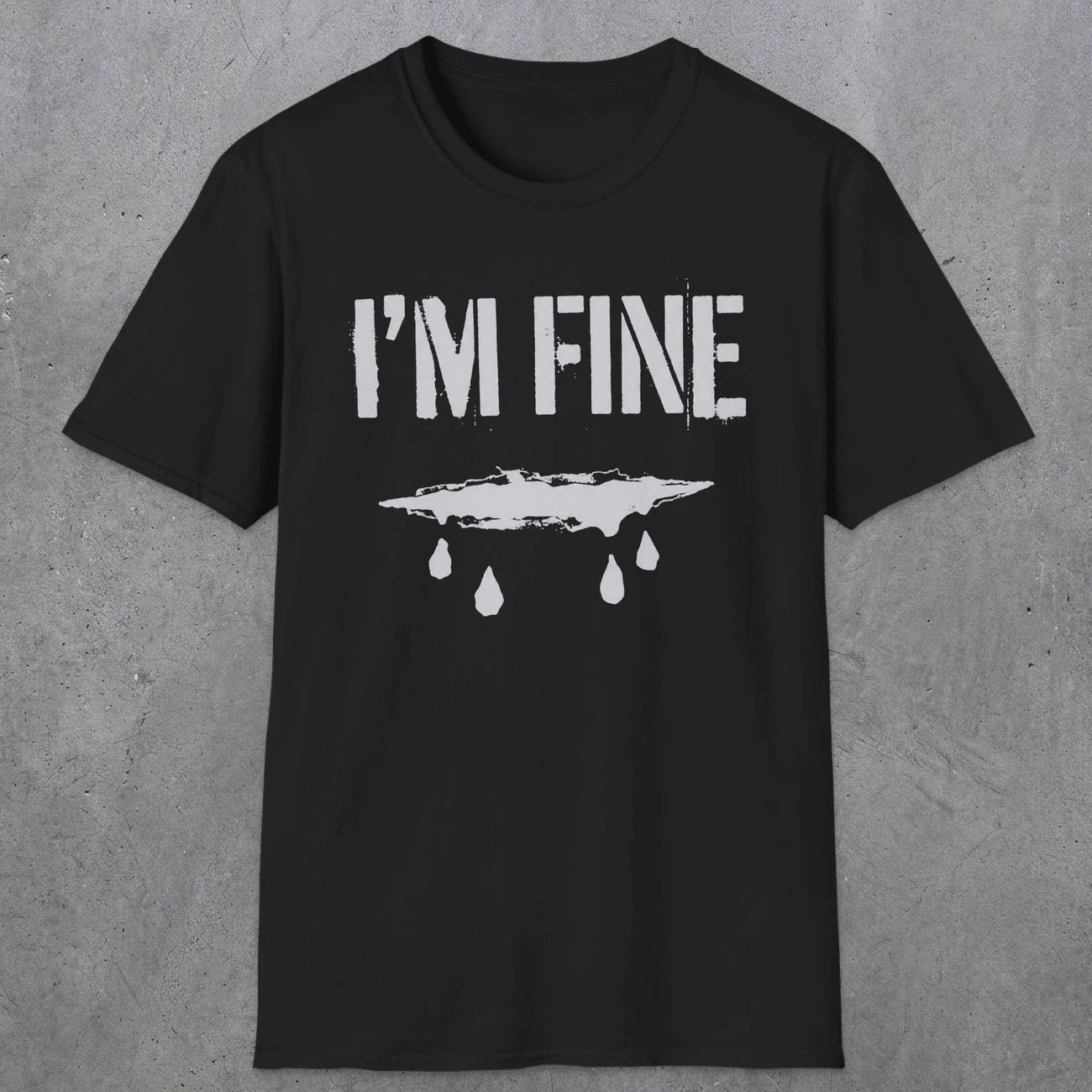 0490 I'M Fine | Funny Dad T-Shirt | RustyDad