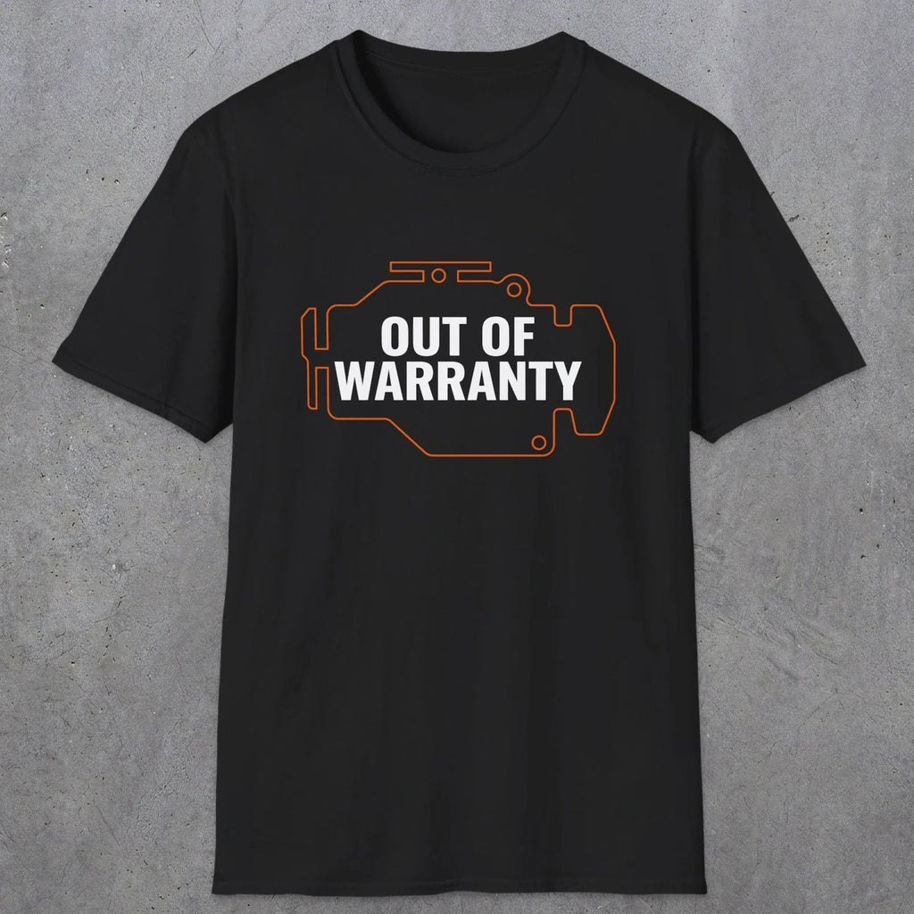0083 Out of warranty | Funny Dad T-Shirt | RustyDad
