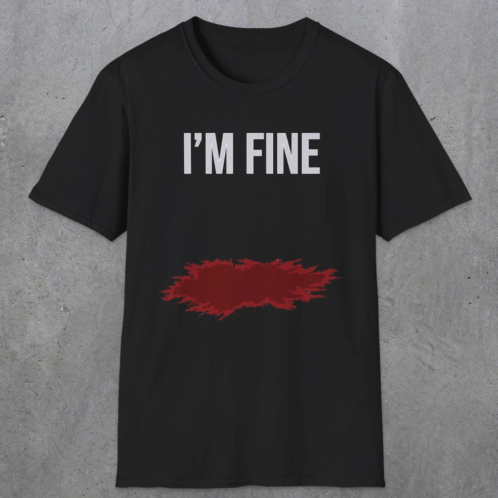 0483 I'M Fine | Funny Dad T-Shirt | RustyDad