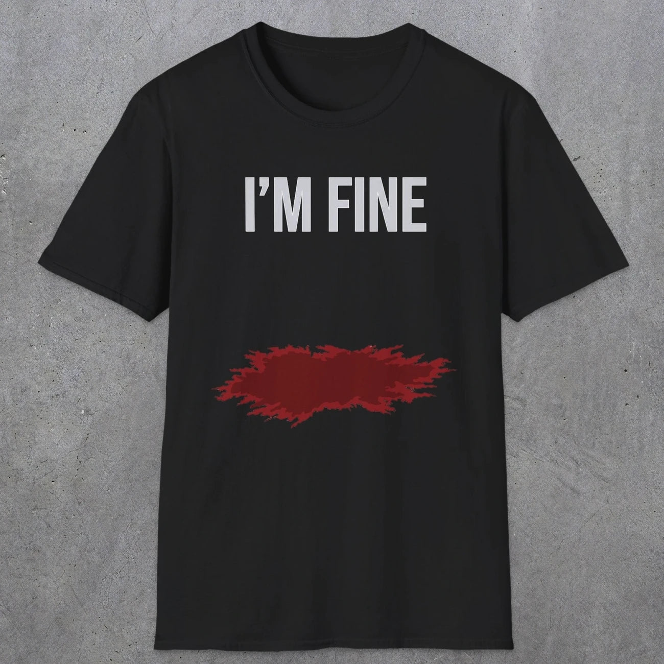 0483 I'M Fine | Funny Dad T-Shirt | RustyDad