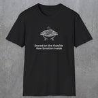 084 Seared on the outside raw emotion inside | Funny Dad T-Shirt | RustyDad