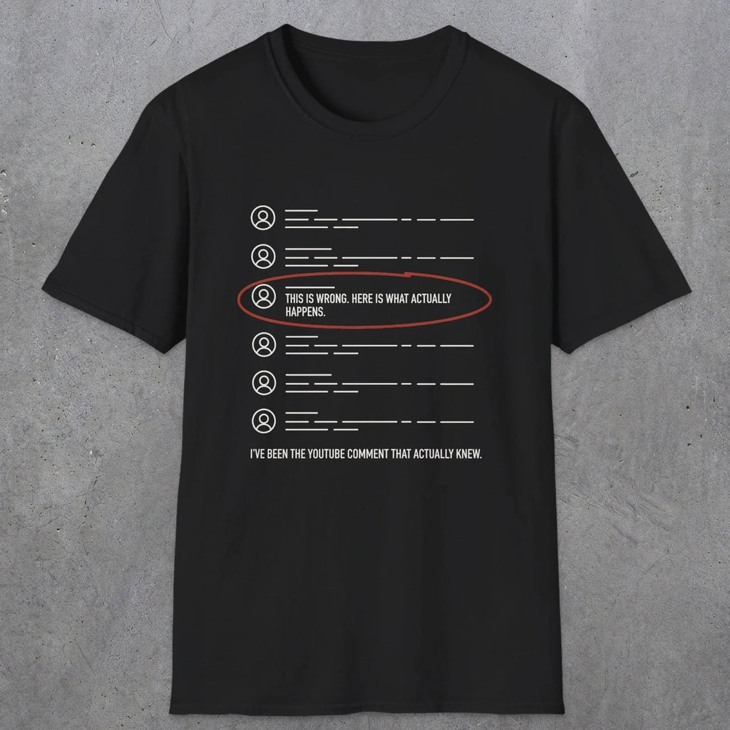 0158 Ive Been The Youtube Comment That Actually Knew | Funny Dad T-Shirt | RustyDad