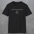 0697 The Grill Is My Therapist | Funny Dad T-Shirt | RustyDad