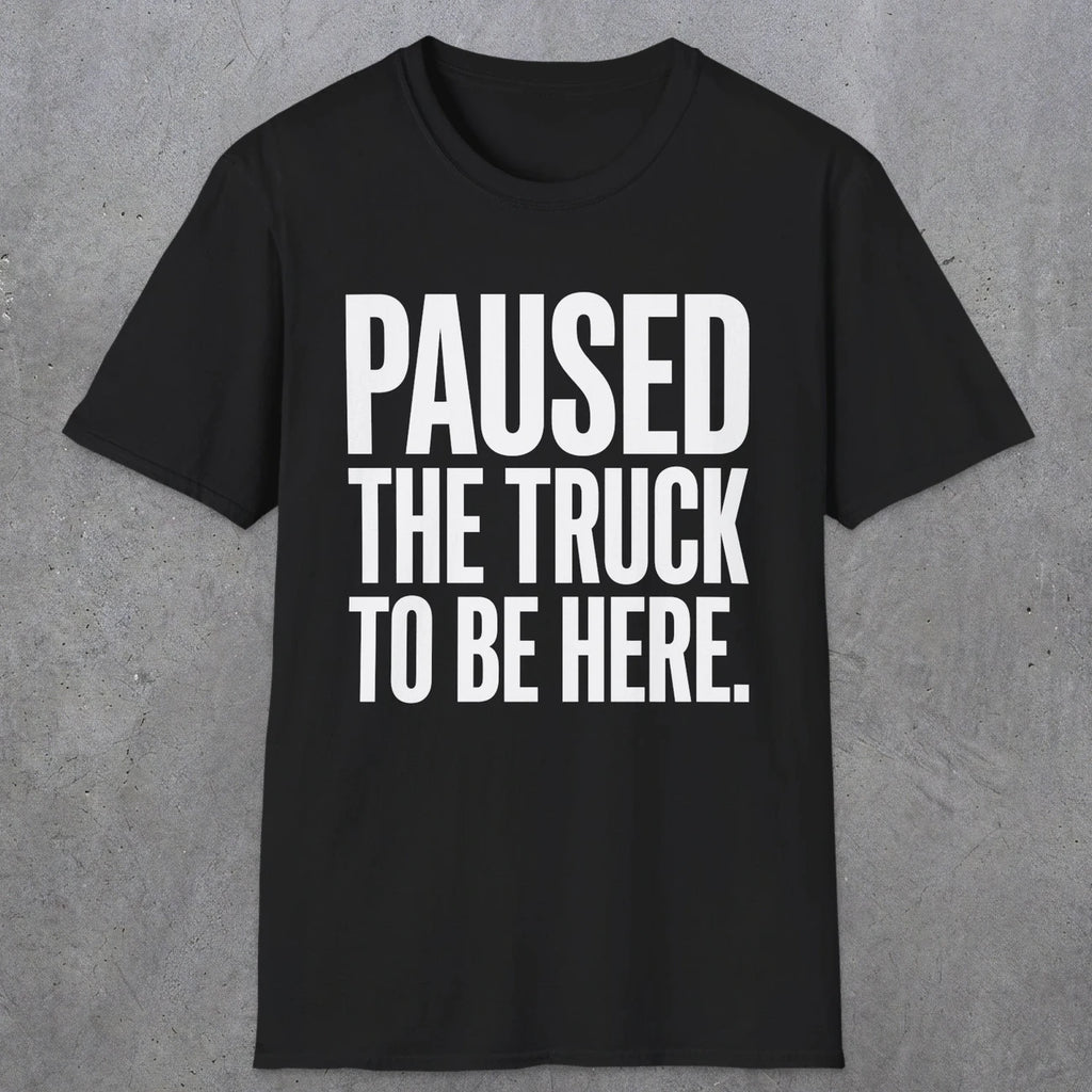 0343 Paused The Truck To Be Here | Funny Dad T-Shirt | RustyDad