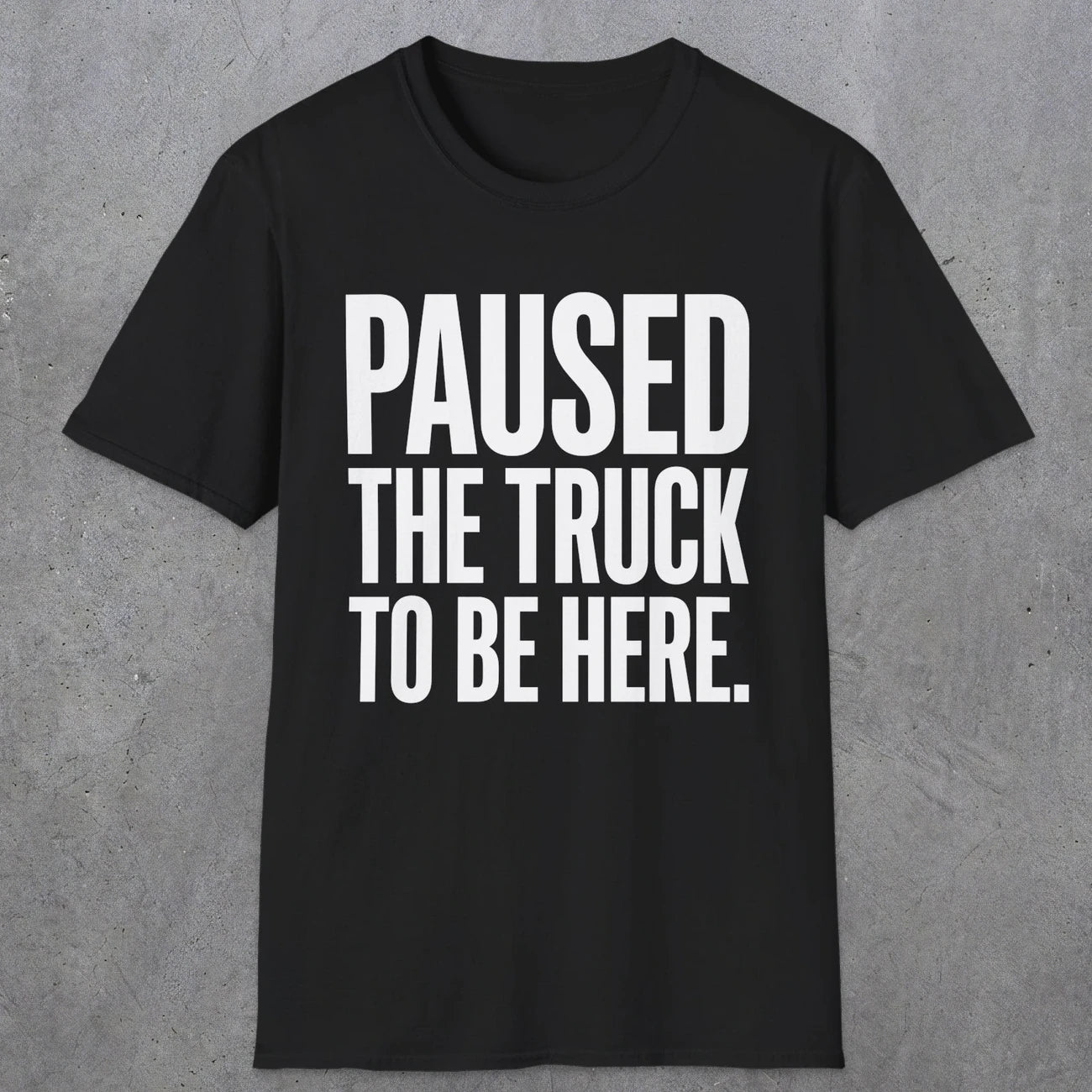 0343 Paused The Truck To Be Here | Funny Dad T-Shirt | RustyDad
