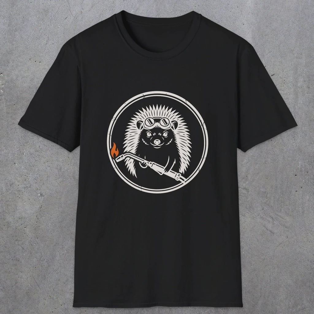 0630 Hedgehog Welder | Funny Dad T-Shirt | RustyDad