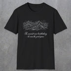 0105 The summit was breathtaking, so was the joint pain | Funny Dad T-Shirt | RustyDad