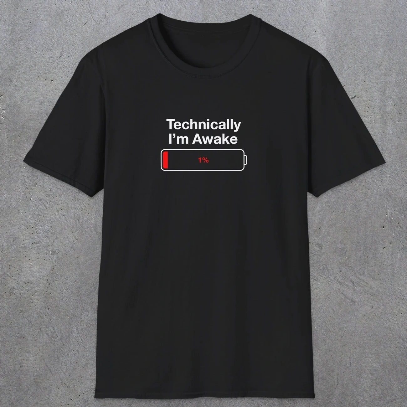054 Technically I'm Awake | Funny Dad T-Shirt | RustyDad