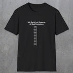 061 My back is a resume of bad decisions | Funny Dad T-Shirt | RustyDad