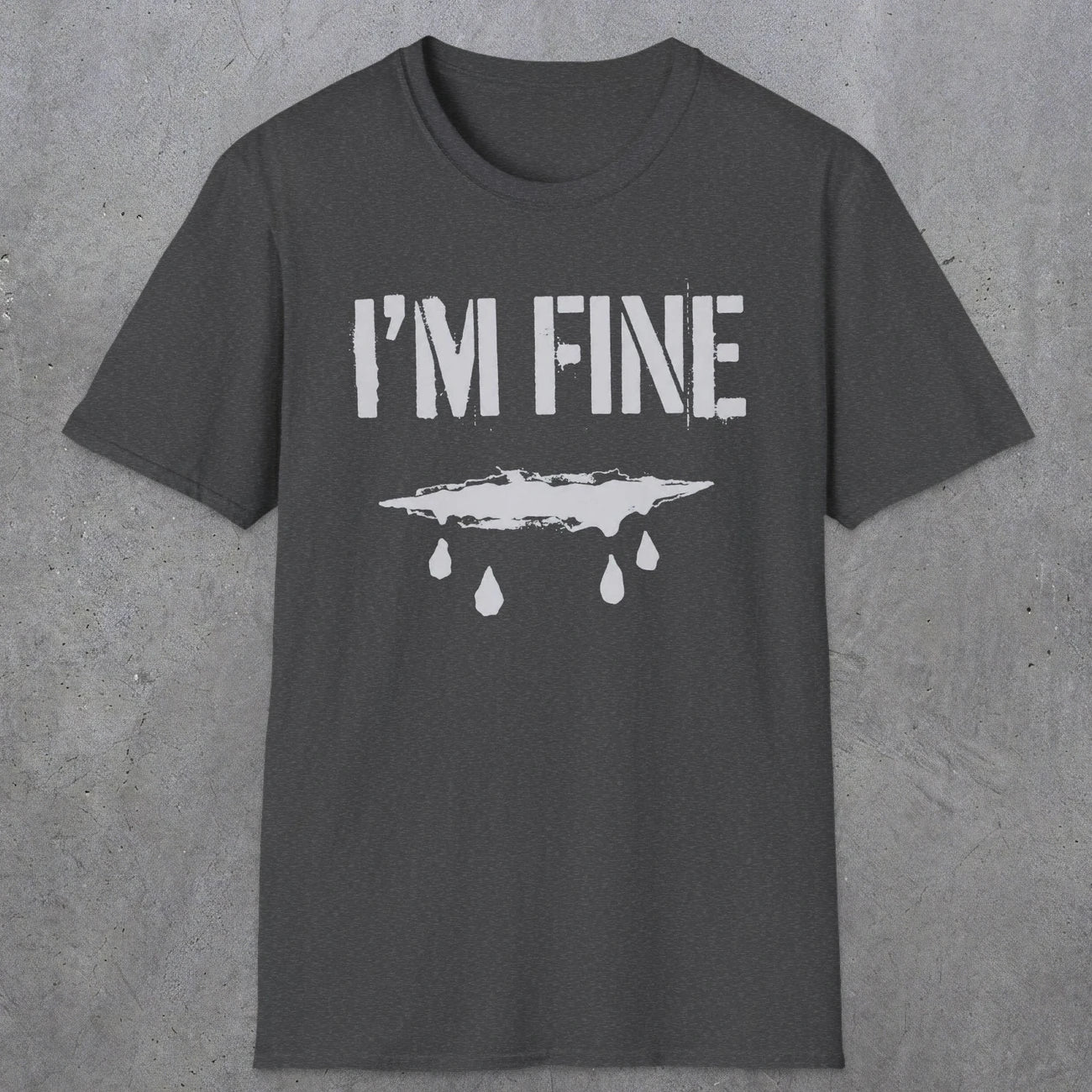 0490 I'M Fine | Funny Dad T-Shirt | RustyDad