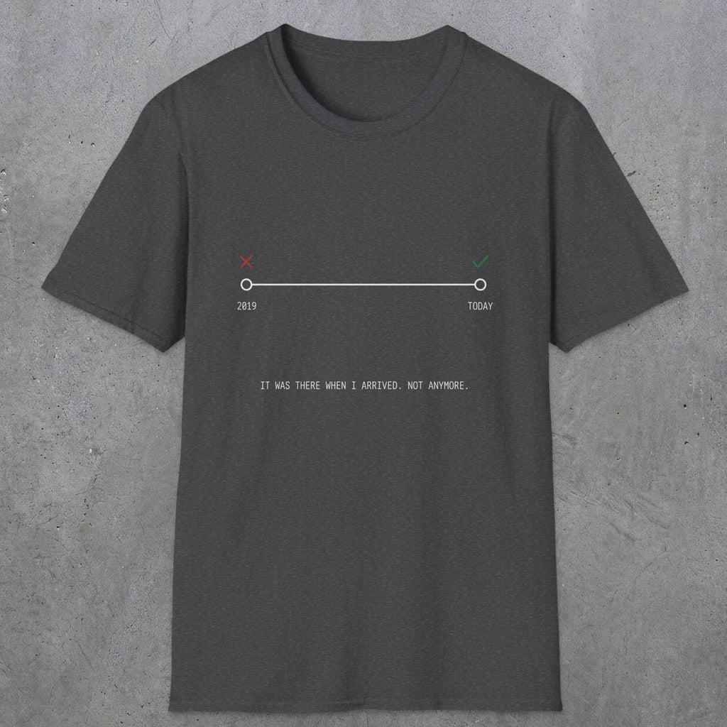 0128 It Was There When I Arrived Not Anymore | Funny Dad T-Shirt | RustyDad
