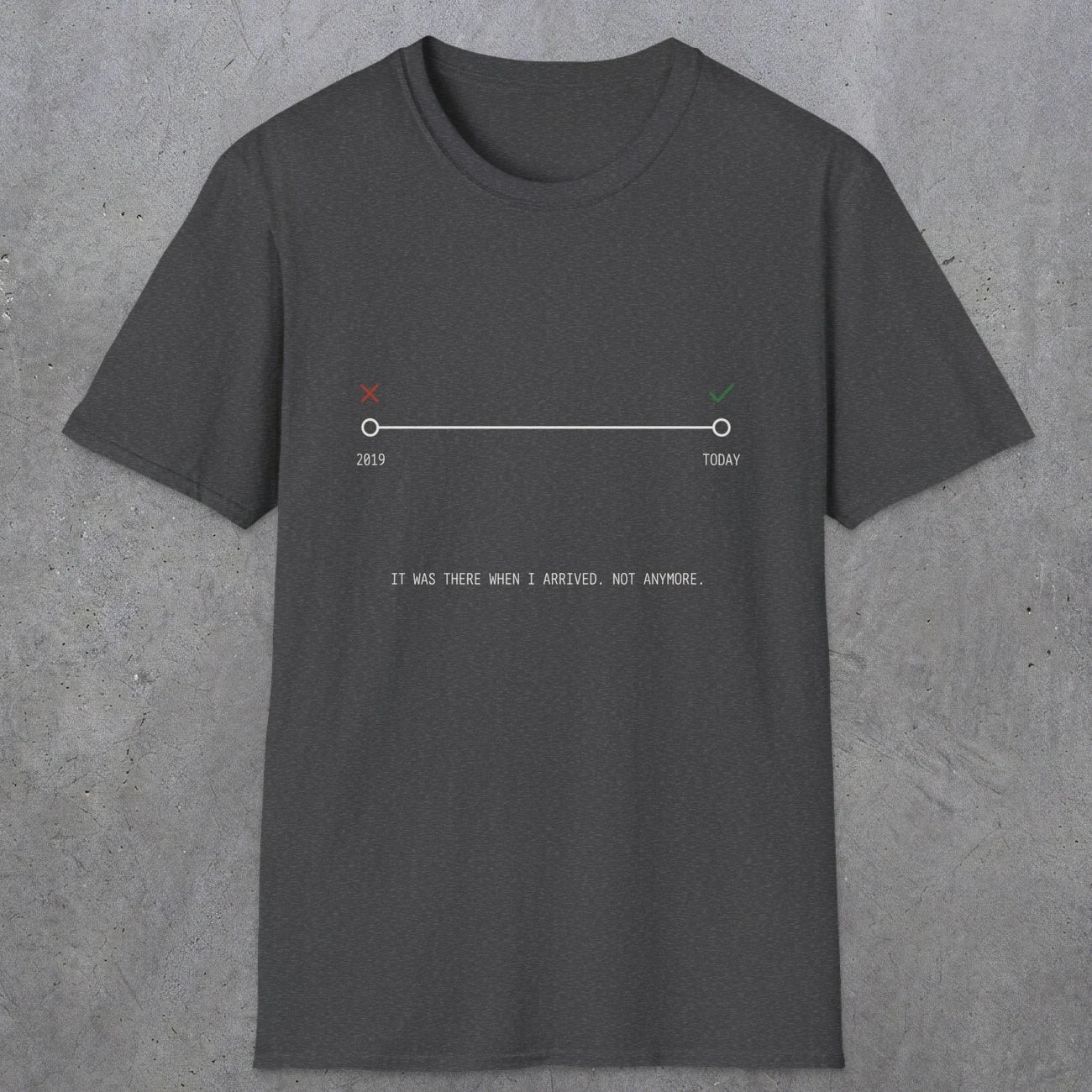 0128 It Was There When I Arrived Not Anymore | Funny Dad T-Shirt | RustyDad