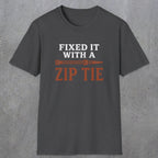 0035 Fixed it with a zip tie | Funny Dad T-Shirt | RustyDad