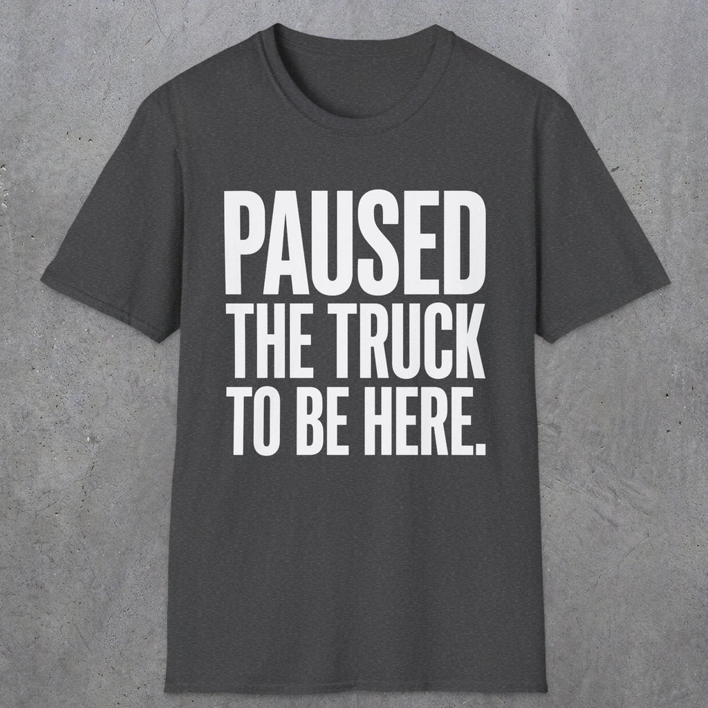 0343 Paused The Truck To Be Here | Funny Dad T-Shirt | RustyDad