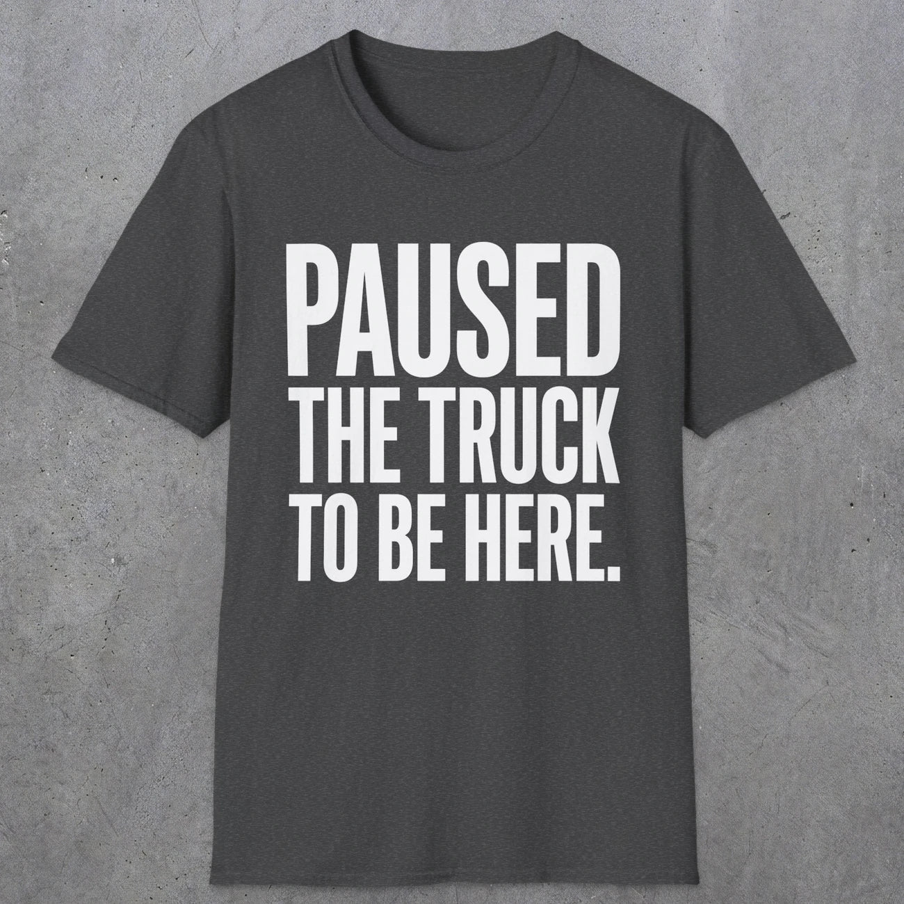 0343 Paused The Truck To Be Here | Funny Dad T-Shirt | RustyDad