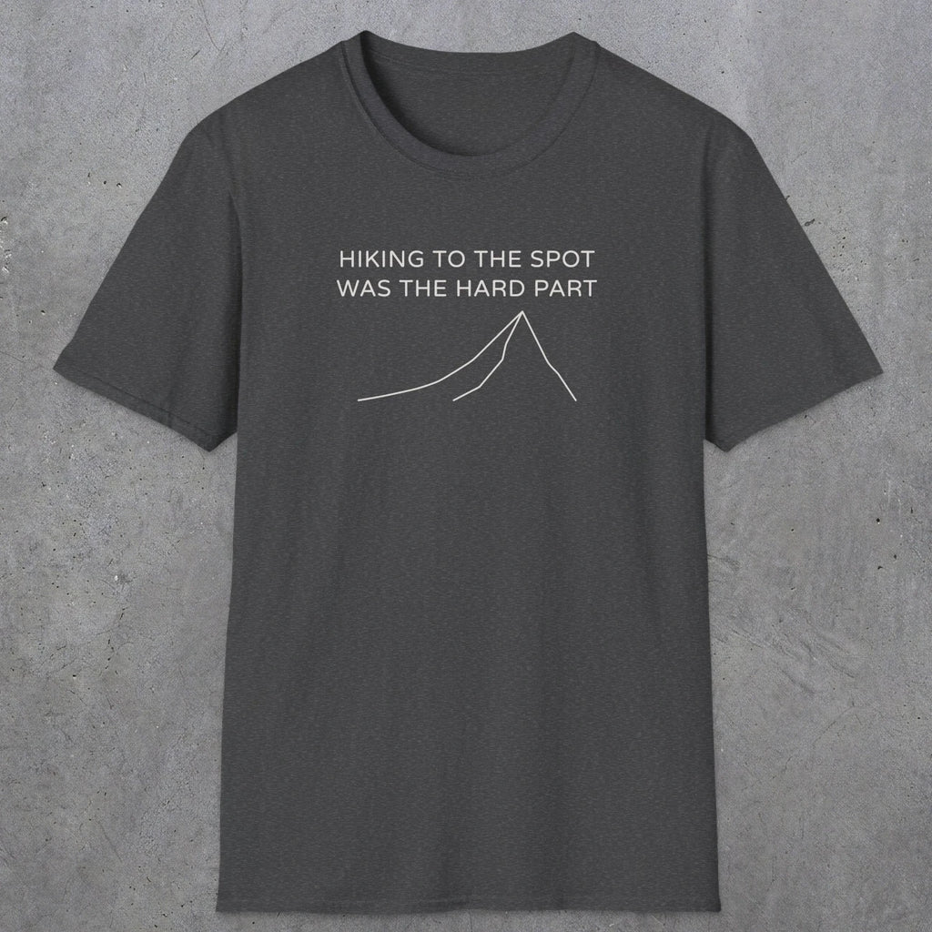 0679 Hiking To The Spot | Funny Dad T-Shirt | RustyDad