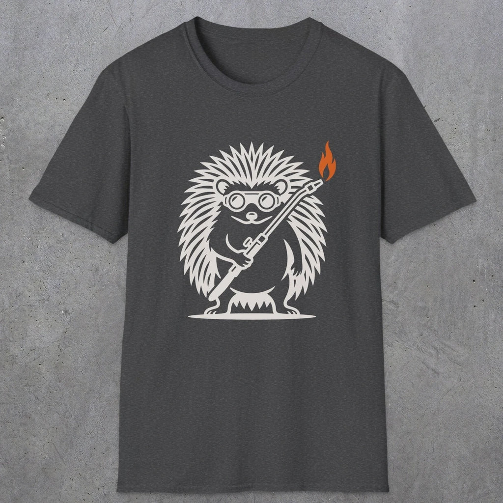 0629 Hedgehog Welder | Funny Dad T-Shirt | RustyDad