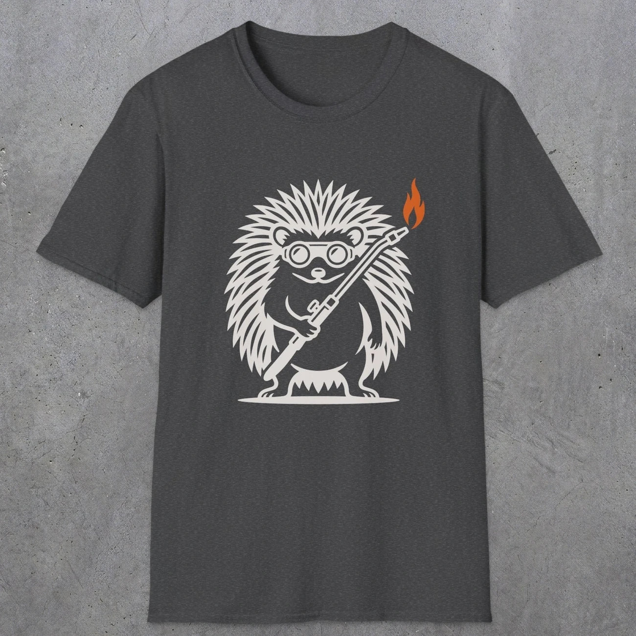 0629 Hedgehog Welder | Funny Dad T-Shirt | RustyDad
