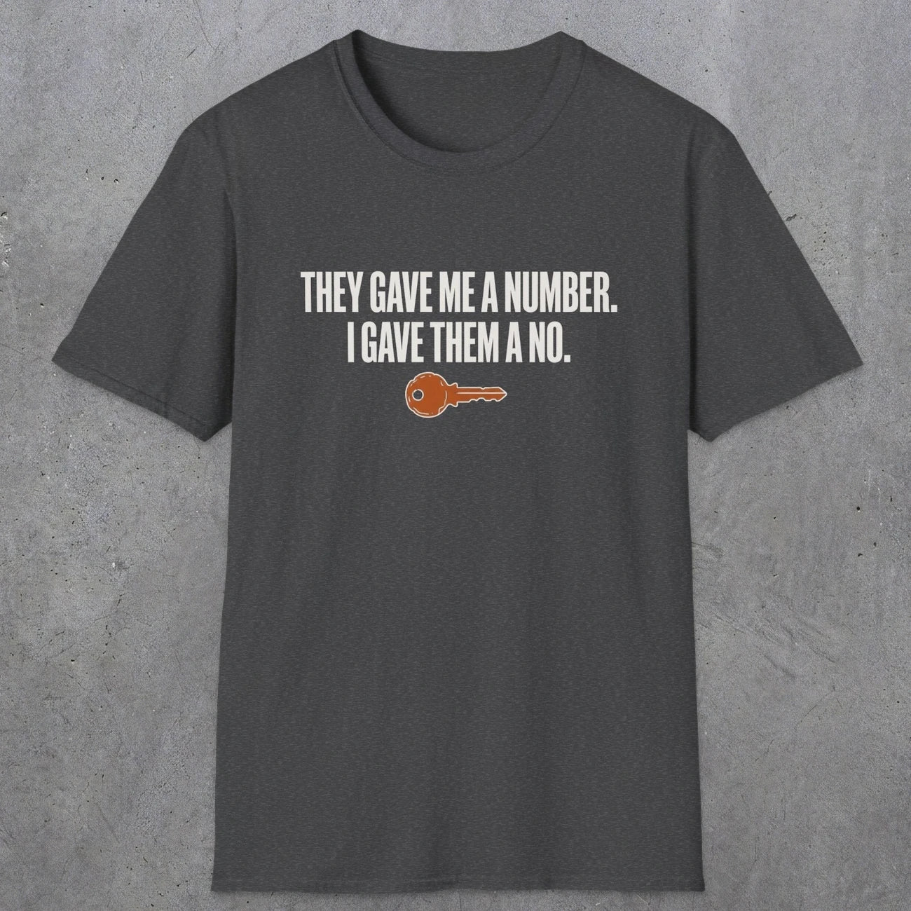 0179 They Gave Me A Number I Gave Them A No | Funny Dad T-Shirt | RustyDad