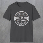 0008 Vintage quality Built in 1986 Still running | Funny Dad T-Shirt | RustyDad
