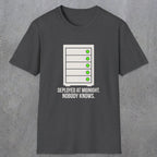 0111 Deployed At Midnight Nobody Knows | Funny Dad T-Shirt | RustyDad