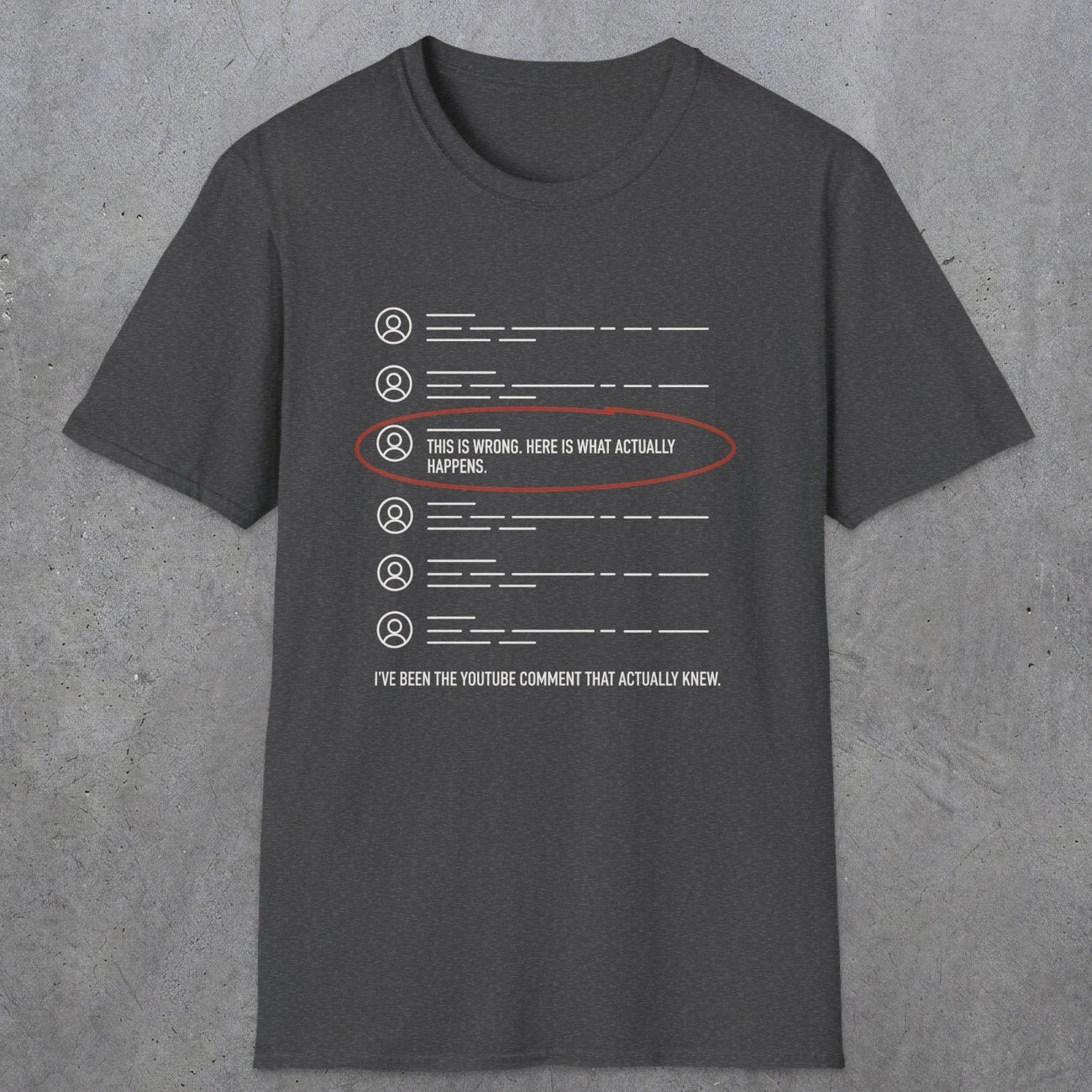 0158 Ive Been The Youtube Comment That Actually Knew | Funny Dad T-Shirt | RustyDad