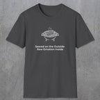 084 Seared on the outside raw emotion inside | Funny Dad T-Shirt | RustyDad