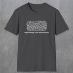 039 High Mileage, Low Maintenance | Funny Dad T-Shirt | RustyDad
