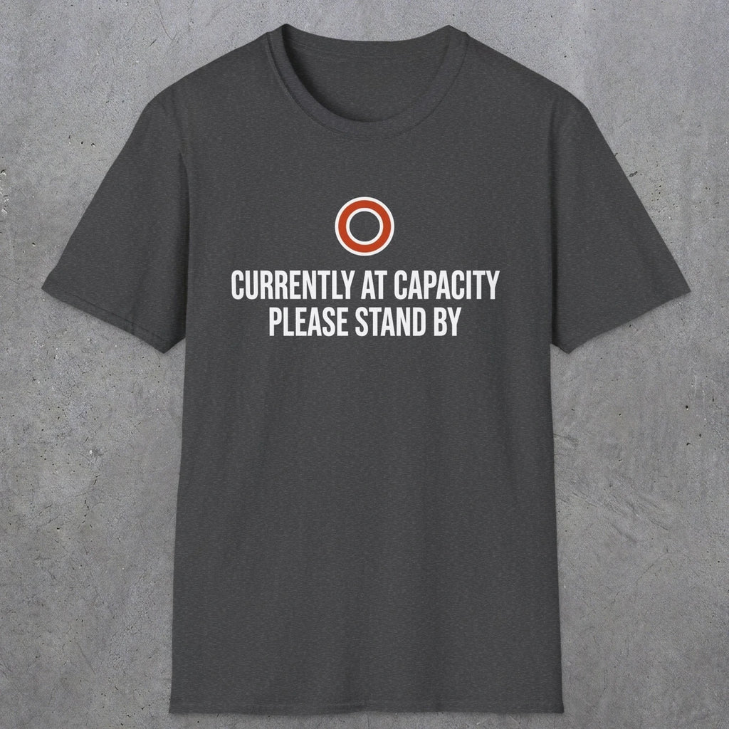 0331 Currently At Capacity, Please Stand By | Funny Dad T-Shirt | RustyDad