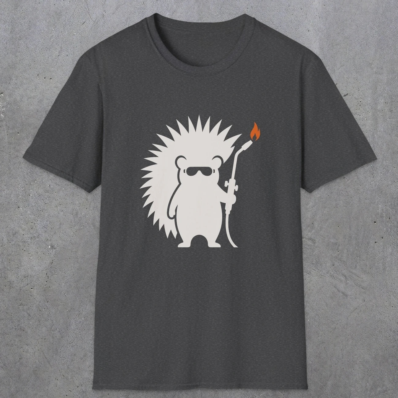 0631 Hedgehog Welder | Funny Dad T-Shirt | RustyDad