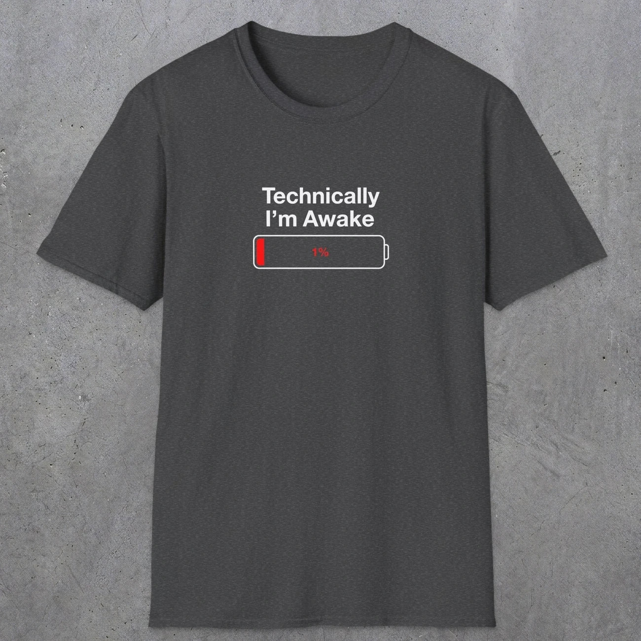 054 Technically I'm Awake | Funny Dad T-Shirt | RustyDad