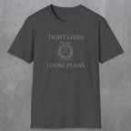 0060 Tight lines loose plans | Funny Dad T-Shirt | RustyDad
